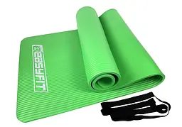 Килимок для фітнесу та йоги EasyFit NBR 10 мм Зелений (EF-1919-GN) - мініатюра 5