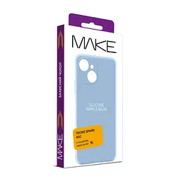 Чохол MAKE Tecno Spark 40C Silicone Ripple Blue - мініатюра 5