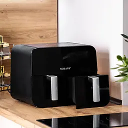 Аерофритюрниця безмасляна Sokany SK-10005 10л електрична з сенсорним керуванням, таймер 2400Вт - мініатюра 6