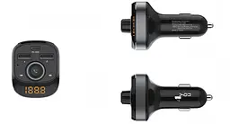 FM модулятор 4you Smart X3 ( PD 30W + 2 USB, PPS, MP3, bt 5.0, Гарантія 12міс ) - мініатюра 4