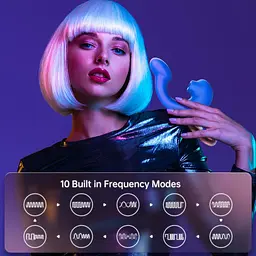 Смарт-вібратор Magic Motion Ponder Blue, подвійна стимуляція, віброяйце+язичок для клітора - мініатюра 7