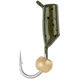 Мормишка вольфрамова Viking Fishing Rigabik+bead 0.35g 2mm Olive+G (5шт)