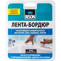 Стрічка для герметизації Bison 3.35 м x 62 мм Біла - мініатюра 2