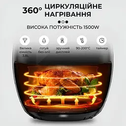 Мультипіч-аерофритюрниця Sokany SK-8011 3,8 л - мініатюра 5