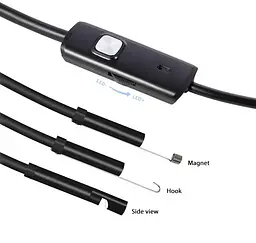 Ендоскоп водонепроникний Kerui 5м гнучка Usb камера - мініатюра 6