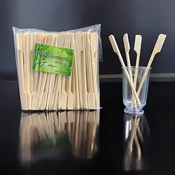 Шпажки для канапе, 9 см, 100 шт., власне виробництво, бамбук, для канапе, закусок, фруктів, десертів