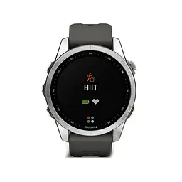 Смарт-годинник Garmin Fenix 7S Silver with Graphite Band (010-02539-00/01) - мініатюра 2