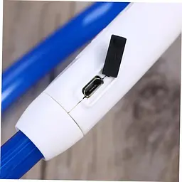 Світлодіодний LED нашийник для собак із зарядкою USB, синій - мініатюра 4