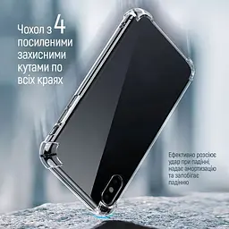Чохол-накладка ColorWay TPU AntiShock Samsung Galaxy A55 Clear - мініатюра 3