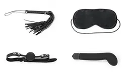 Набір для БДСМ LoveToy Bondage Kit Vibrating Black