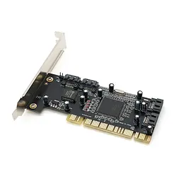 Контролер Voltronic PCI=>SATA 2.0, SIL3114, 1.5Gb/s, 4 порти внутрішніх, RAID, + кабель SATA, BOX - мініатюра 2