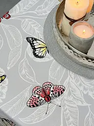 Скатертина Ecotton DUCK 170х150 см водовідштовхувальна сіра 5725-13 Метелики (24033) - мініатюра 2