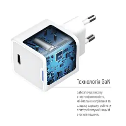 Зарядний пристрій ColorWay GaN Mini 35W PD Port PPS USB-C white (CW-CHS056PD-WT) - мініатюра 8
