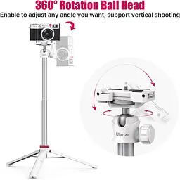 Штатив Ulanzi Vijim Multi-functional Mini Tripod White (UV-2503A MT-44 white) (2503A) - мініатюра 5