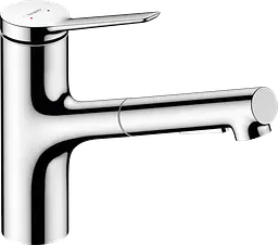 Змішувач Hansgrohe Zesis M33 150 2jet кухонний з витяжним виливом ECO 74810000 Chrome