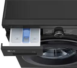 Пральна машина LG фронтальна, 6.5кг, 1200, A+++, 44см, дисплей, пара, інвертор, чорний (F2Y1WS6J) - мініатюра 9
