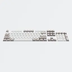 Набір кейкапів Dark Project Keycaps PBT Dark Project KS-48 (DP-KS-0048) сiро-бiлi - мініатюра 4