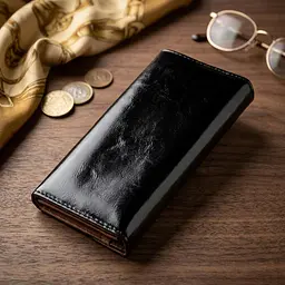 Гаманець жіночий з гладкої екошкіри KIVI 19073 чорний - мініатюра 4