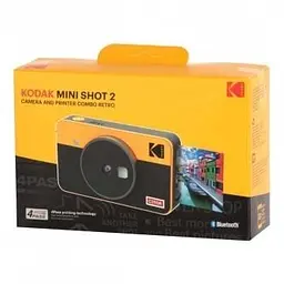 Фотокамера миттєвого друку Kodak Mini Shot 2 Retro Yellow (C210RY) - мініатюра 2