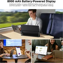 Портативний монітор UPERFECT 15.6" FHD 60Hz 8000mAh [171123] - мініатюра 5
