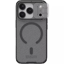 Карбонова накладка Nillkin CamShield Pro Magnetic для Apple iPhone 17 Pro (6.3) Transparent black - мініатюра 2