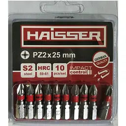 Набір біт Haisser PZ1X25 мм 10шт