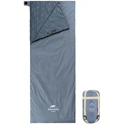 Спальний мішок Naturehike Ultralight LW180 L XL NH21MSD09 grey blue - мініатюра 2