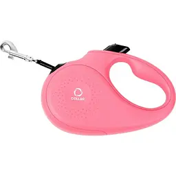 Повідець-рулетка для собак Collar, L, до 50 кг, 5 м, рожевий