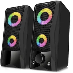 Колонки 2.0 S-107 Black, 2 x 3 Вт REAL-EL teh0021035