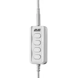 Навушники ігрові з мікрофоном 2E GAMING HG355 White 7.1, mini-jack/dual 3.5 мм/USB-A, 1.5/1.5/0.2м - мініатюра 4