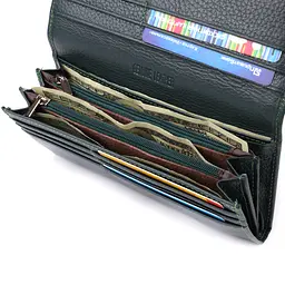 Зручний вертикальний гаманець із натуральної шкіри ST Leather 17,5х9х3 см acs0029697 - мініатюра 6