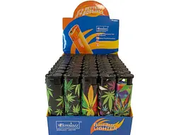 Запальничка SUNOPT газова BOSSJAZZ з тематикою Cannabis 156-3