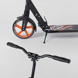 Самокат Best Scooter 84х14х33 см Чорно-помаранчевий 000231535 - мініатюра 5