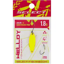 Блешня Select Welldy 1.8g 31mm #14 Chartreuse Pink - мініатюра 2