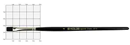 Пензель білка плоска Kolos Classic 3016 № 4 коротка ручка  - мініатюра 2