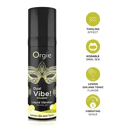 Рідкий вібратор Orgie Dual Vibe Lemon Gin Tonic