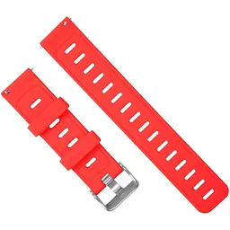 Ремінець силіконовий Tamister для годинника 22 мм Type A червоний