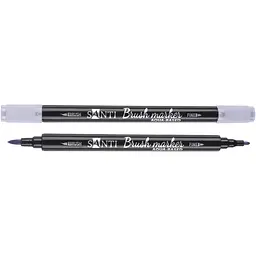 Маркер акварельний Santi Brush Marker SWB-11 бузковий двосторонній 6 шт. (391067)