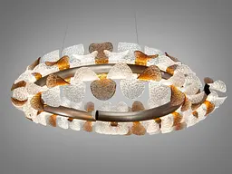 Сучасна підвісна LED люстра Diasha MD2511/600CG графіт 85W з пультом до 20 м2 - мініатюра 2