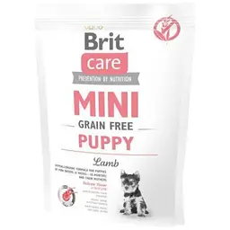 Сухий корм Brit Care GF Mini Puppy для цуценят мініатюрних порід, з ягням, 400 г