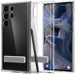 Протиударний чохол для Samsung Galaxy S23 Ultra Spigen Slim Armor Essential S Clear ACS05642 Прозорий - мініатюра 2