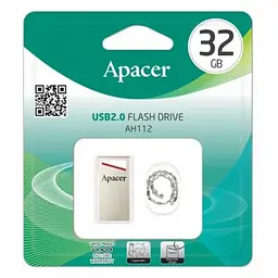 USB флеш накопичувач Apacer 32GB AH112 USB 2.0 (AP32GAH112R-1) - мініатюра 2