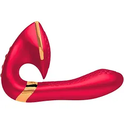 Вібратор Shunga Soyo 17х3.7 см малиновий