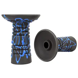 Чаша для кальяну Gusto Bowls Alien BLACK Glaze синій - мініатюра 2