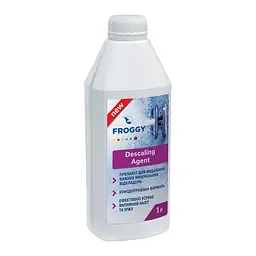 Засіб для видалення мінеральних відкладень у басейні Froggy Descaling Agent, 1 л, проти вапняного нальоту