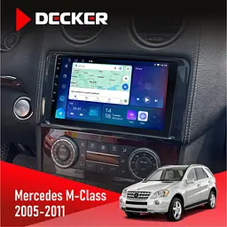 Штатна магнітола Mercedes-Benz ML-Class (W164) 2005-2011 Decker D9-007 4x64 DSP 360 4G Decker (НФ-00003714)