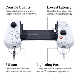 Геймпад Backbone One - PlayStation Edition для iPhone [White] [71595] - мініатюра 8