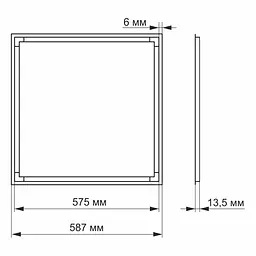 LED панель Videx Art 40W 4100K (VL-PA404W) - мініатюра 3