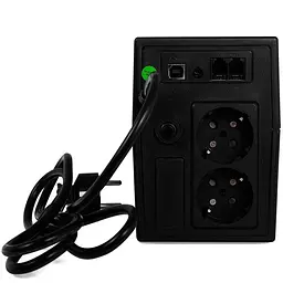 Джерело безперебійного живлення Green Cell 600VA UPS01LCD 600VA 360W 162Vac-290Vac - мініатюра 2