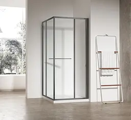 Душова кабіна без піддону Koer Sr SC09-90x90x200-L-TR-07 прозоре скло Easy Clean 6мм Графіт KR5685, Графит, прозорий, графіт - мініатюра 5